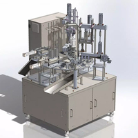 Machine automatique de remplissage et d'emballage de crème glacée, machine de remplissage et d'emballage de coupes de crème glacée, machine de remplissage et d'emballage de cornets de crème glacée