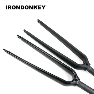 Irondonkey Đầy Đủ Sợi Carbon Đường Xe Đạp <span class=keywords><strong>25.4</strong></span> Thẳng Ống Phía Trước Ngã Ba Retro Carbon Xe Đạp Ngã Ba Phía Trước Ngã Ba - Product Image 3