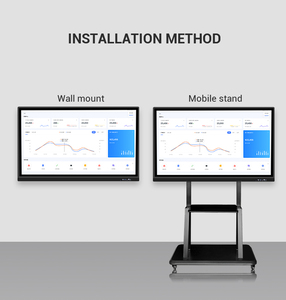 ital de pantalla táctil inteligente electrónica tablero blanco WIFI dual sistema interactiva portátil panel plano para los niños - Product Image 6