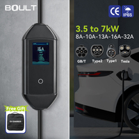 Cargador EV portátil Corriente/Tiempo de carga Estación de carga EV de uso doméstico ajustable
