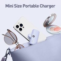 IWALK Cargador Portátil de 4800mAh, Mini Banco de Energía con Carga Rápida PD, Paquete de Batería con Enchufe Integrado y Pantalla LED, Éxito de Ventas en Tiktok