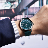 PD1780 PAGANI DESIGN Çok Fonksiyonlu Erkek Saat 40MM Teal Kadran Aydınlık 10ATM Su Geçirmez Silikon Kayış İş Kuvars Bilek Saati