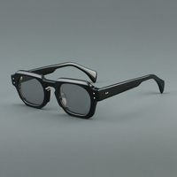 Montures de lunettes épaisses rouges de luxe en acétate de haute qualité, style rétro, vente en gros, montures carrées pour femmes