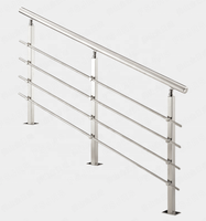 Poteau de balustrade en verre en acier inoxydable 304, poteau de main courante pour balcon, poteau de balustrade d'escalier, pilier de main courante, balustrade extérieure en verre