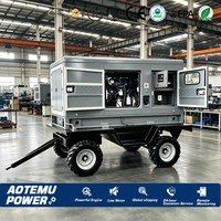 Générateur diesel silencieux sur remorque 800kw 100kw 120kw 180kva 200kva 225kva 250kva 300kva 325kva 350kva 375kva 400kva Triphasé ATS