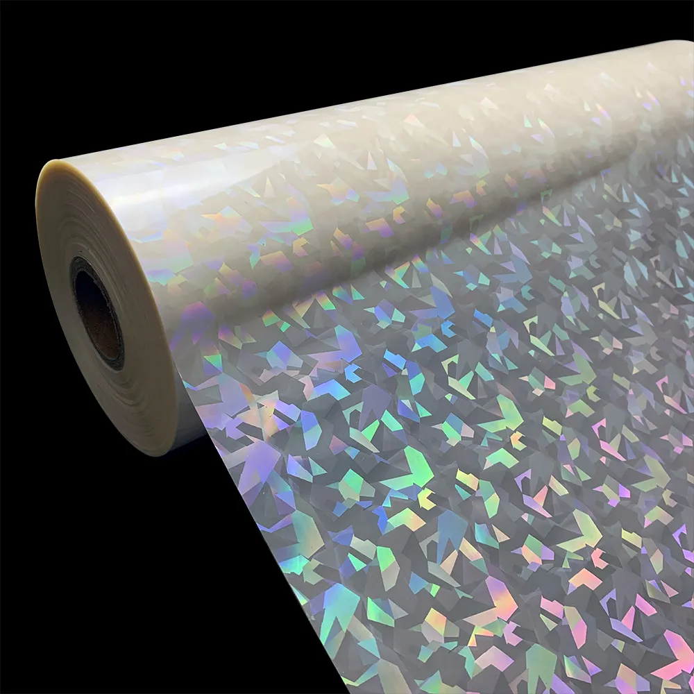 China supplier hologram lamination film in rolls glossy film