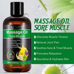 ALIVER - Aceite de Masaje Vegano Natural de 250 ml para Aliviar Dolores Musculares, Relajación de Músculos y Articulaciones - Product Image 3