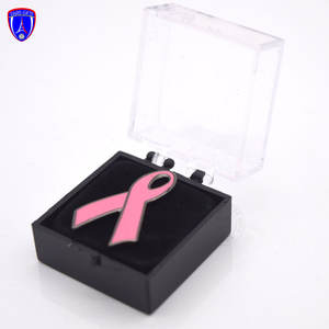 Kanseri bilinçlendirme pimleri pembe meme kanseri şerit yaka Pin sadaka siyah şerit farkındalık Pin melanom kanseri - Product Image 3