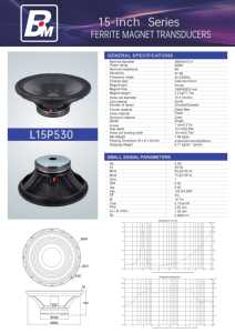 15inch 190mm Magnetic 3inch 75.5mm CCAW Coil Aluminum Basket Professional Outdoor Active Subwoofer Speaker <strong>NR</strong> <strong>AUDIO</strong> L15P530 - Product Image 5