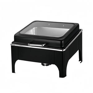 Juego de Recipientes para Buffet Eléctrico de Acero Inoxidable de 6L, Calentador de Alimentos Comercial para Bodas y Hoteles - Product Image 3