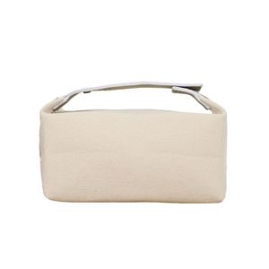 Portable for Canvas Zipper Closure Letter Pattern Light Weight Travel <b>Makeup</b> <b>Bag</b> with Custom Logo <b>Large</b> Capacity - Product Image 1