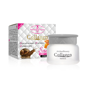 Crème Visage Hydratante au Collagène, à l'Escargot et à la Papaye, Meilleure Crème Réparatrice pour Peaux Abîmées, pour une Peau Éclatante - Product Image 1
