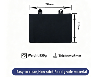 Tapis en caoutchouc épais 71x52cm pour plaque vitrocéramique, protection décorative pour brûleur, tapis antidérapant pour cuisinière à induction - Product Image 1