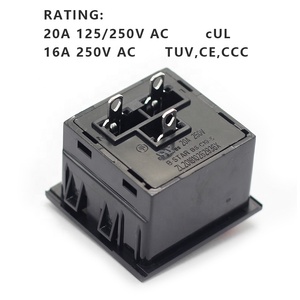 IEC320 C19 PDU Toma de corriente Tipo hembra Botón pulsador con conector IEC bloqueable 20A Aplicación industrial 16A Corriente nominal - Product Image 2