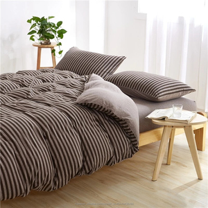 OEKO-TEX Fuente de la fábrica 100% de algodón de punto jersey <span class=keywords><strong>funda</strong></span> nórdica ropa de cama conjunto - Product Image 3