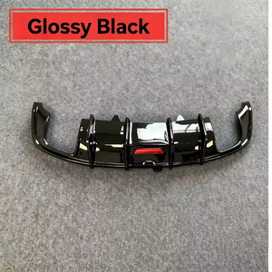 Car <b>A3</b> S3 Gloss Black Rear Diffuser Carbon Fiber Look Texture Rear Bumper Diffuser Splitter Lip for Audi <b>A3</b> S3 8v.5 2017-2019 - Product Image 3