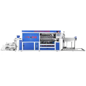 Hot selling high speed SZZ-72120 automatic plastic vacuum forming machine pet containers production line