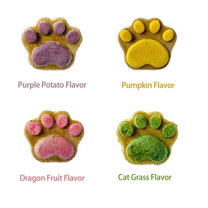Bio-Katzen pfoten kuchen Tiernahrung Snacks Gefrier getrocknet Verschiedene Geschmacks richtungen Leckereien Protein reiche Katzen hunde fütterung Klauen pfoten - Product Image 3