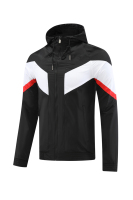 Veste coupe-vent de football personnalisable avec logo d'équipe, 100% polyester, imperméable, pour le sport en plein air, veste coupe-vent en mesh pour hommes