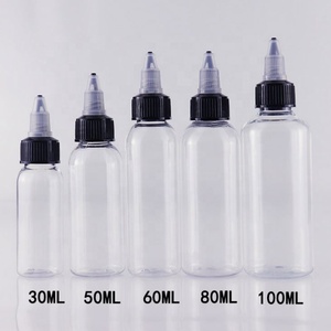 Hot Sale 1oz 2oz 100ml 4oz 200ml 8oz 500ml Plastic PET Pointed Hair Oil Nozzle Clear <b>Squeeze</b> <b>Bottles</b> With Twist Caps - Product Image 3
