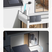 Mini Système Solaire pour Balcon 800W 1000W Kit de Panneaux Solaires avec Stockage de Batterie Système Solaire Plug and Play