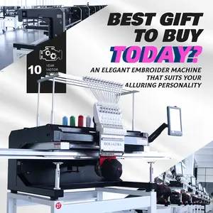 HOLiAUMA Factory 10 years motor warranty The Best Choice 15 Needle TOP! TOP! TOP! HOLiAUMA embroidery machine high quality