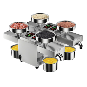 Presse à huile 4 têtes pour arachides, sésame, tournesol, noix de coco, soja, avocat, palme et graines de cacao - Product Image 2