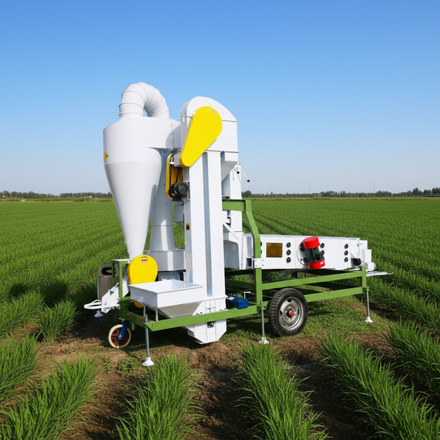 High Productivity Vertical Farm Wind Sieve Cleaning Machine Air Screen Cleaning Machine 3000-5000 Kg/h Grain Impurity Separator