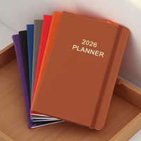 2026 planificateur scolaire Promotion en gros PU cuir Journal Agenda 2026 calendrier cahier avec stylo