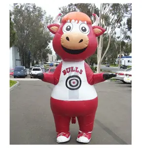 Chicago 6FT Adult Inflatable Bull Mascot Costume For Outdoor Events
