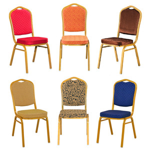 Chaises de banquet empilables en métal doré de haute qualité pour hôtels, restaurants, vente en gros, options de location de luxe à prix abordable - Product Image 2