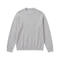 Herren Langarm-Rundhalspullover Strickpullover Einfach Lässig Übergrößen Plus Size Oversized Relaxed Fit 6XL 7XL