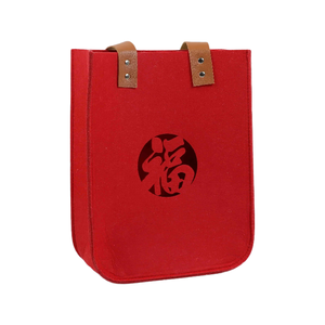<span class=keywords><strong>Sac</strong></span> fourre-tout en feutre rouge écologique de 3 mm d'épaisseur, certifié GRS, avec logo personnalisé, grande capacité, <span class=keywords><strong>sac</strong></span> de shopping, vente en gros directe d'usine - Product Image 3