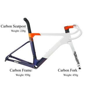 Cuadro de Bicicleta de Carretera de Fibra de Carbono T800 con Molde Abierto HUDUD, Freno de Disco de Montaje Plano, Gran Oferta - Product Image 2