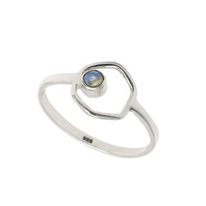 Envoûtant mignon 925 solide Sterling Labradorite pierres précieuses bijoux fins à la mode anneaux Antique cadeau pour les femmes en vrac - Product Image 1