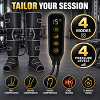 En gros, Bandes de compression réglables pour les jambes avec minuteur de 15 minutes pour la récupération sportive post-entraînement, Masseur de jambes à compression d'air