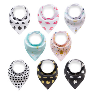 Paquet de 8 Super Absorbant En Coton Imprimé Fleuri <span class=keywords><strong>Bandana</strong></span> Bave Bavoirs De <span class=keywords><strong>Dentition</strong></span> - Product Image 6