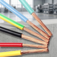 Cable Flexible de Cobre Trenzado Fino con Aislamiento de PVC RV H07V-K, Unipolar, 450/750V, 0.5mm-6mm, para Conexión de Equipos Electrónicos