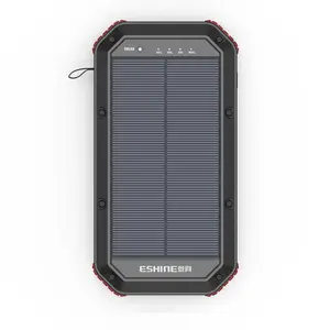 Eshine 30000mAh 50000 mah ארבע יציאת פלט דיגיטלי כוח בנק LED רצף בנק סוללה מטען אלחוטי Powerbanks