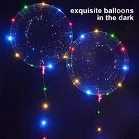 Ballons LED transparents de 20 pouces - Matériau TPU, lumière clignotante multicolore, certifiés CE pour les événements et les lieux nocturnes