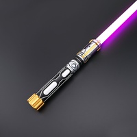 Sabre laser TXQSABER Ghost-A avec poignée métallique, pour duels intensifs, 12+ couleurs changeantes, mouvement fluide et sensible, carte Proffie 2.2, cadeau idéal