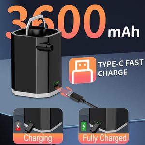 في الهواء الطلق بطارية قابلة لإعادة الشحن صغيرة مضخة صامتة نفخ فراش من البالون الكهربائي - Product Image 4
