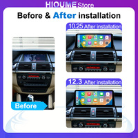 Navegación GPS Carplay Auto para BMW X6 E71 F16 X5 E70 F15 2007-2017 Android 15 Pantalla Multimedia para Auto Radio Reproductor de DVD y Video