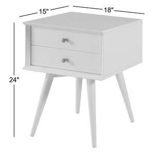Table de chevet <span class=keywords><strong>en</strong></span> bois massif décorative pour la maison Sanhui avec 2 tiroirs pieds <span class=keywords><strong>en</strong></span> bouleau pour chambre salon - Product Image 4