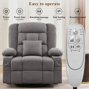 DOSER Meubilair Moderne Stoffen Verstelbare Handmatige Beauty Salon Relaxstoel Schommelende Draaibare Bevestiging voor Beker Woonkamer Massage Stoel - Product Image 4