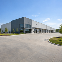 Entrepôt préfabriqué en structure métallique, atelier métallique à grande portée, revêtement isolant, bâtiment industriel résistant aux intempéries