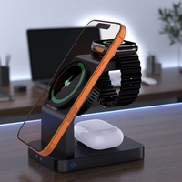 Gadgets innovants Funxim S6, station de charge sans fil magnétique intelligente 3 en 1, charge rapide PD 25W, ventilateur de refroidissement à glace