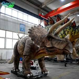 Gecai <span class=keywords><strong>Jurassic</strong></span> Dino <span class=keywords><strong>Park</strong></span> Animatronic Modèle Triceratops grandeur nature à vendre - Product Image 3