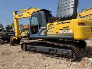 Excavateur d'occasion Kobelco Kobelco Sk260 Excavateurs 25 tonnes 26 tonnes Excavateur sur chenilles Kobelco d'occasion avec godet - Product Image 3