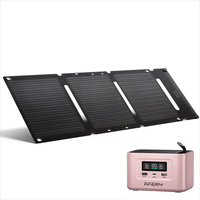 Banco de Energía Portátil de 99.2Wh para Teléfono y Laptop con Estación de Energía Solar Plegable de 30W, Mini Estación de Energía Portátil de Litio